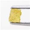 NATURAL ROSE CUT DIAMONDS Diamante Naturale Grezzo Incastonato A Cubo Uncut 0.17 Ct Oro Giallo