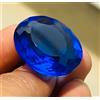 Gemma Sciolta Zaffiro Blu Naturale Ceylon Taglio Ovale 80,00 Ct