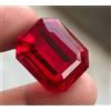 Gemma Sciolta Ruby Naturale Rosso Sangue 60 Cts Taglio Smeraldo