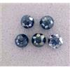 NATURAL ROSE CUT DIAMONDS Diamante Naturale 0.58tcw 2.8 Mmrose Taglio Rotondo Forma Blu Colore (5 Pz) Lot