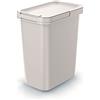 Keden Cubo di riciclaggio quadrato 12L Keden bianco