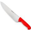 Arcos Serie 2900 - Coltello da Chef Coltello da Cucina - Lama Acciaio Inossidabile Nitrum 300 mm - Manico Polipropilene Colore Rosso