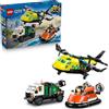 LEGO City Remix Aereo, Camion di Servizio e Hovercraft 60505 Set 3 in 1