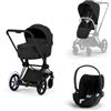 Cybex Platinum - Trio Cybex e-Priam 2026 Comfort Sepia Black Matt Black con Cloud T