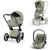 Cybex Platinum - Trio Cybex Platinum Style E- Priam Chrome Brown Sage Green Cloud T