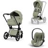 Cybex Platinum - Trio Cybex Platinum Style E- Priam Matt Black Sage Green Cloud T