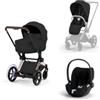 Cybex Platinum - Trio Cybex Platinum Style E- Priam Rose Gold Sepia Black Cloud T
