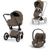 Cybex Platinum - Trio Cybex Platinum Style Priam Chrome Brown Coconut Brown Cloud T