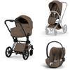 Cybex Platinum - Trio Cybex Platinum Style Priam Matt Black Coconut Brown Cloud T