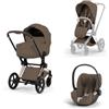 Cybex Platinum - Trio Cybex Platinum Style Priam Rose Gold Coconut Brown Cloud T