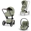Cybex Platinum - Trio Cybex Platinum Style Priam Rose Gold Sage Green Cloud T
