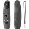 Hi Color Cover per telecomando LG AN-MR600 LG AN-MR650 AN-MR20GA AN-MR19BA, custodia protettiva in silicone antiurto antiscivolo per telecomando LG Smart TV (grigio scuro)