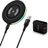 Cebkit Caricabatterie wireless da 15 W per Motorola G Power 2026 G Play 2026 2025 Edge 70 Edge 60 Pro Razr+ Edge+ Razr 60 50 Ultra, ricarica wireless Android con blocco USB per Samsung Galaxy S25 S24 S23 S22
