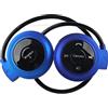 ASHATA Cuffie Bluetooth piccole, auricolari sportivi avvolgenti rotondi, auricolari stereo universali senza fili Bluetooth sportivo (BLUE)