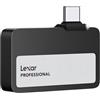 Lexar Professional Go 2TB Portable SSD, Ultracompatto, Supporta Apple ProRes, fino a 1050 MB/s in Lettura, USB 3.2 Gen 2, IP65 Resistente a Polvere e Acqua, per iPhone 15/16 Pro, Nero