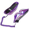 CCYLEZ Novità Telefono viola con labbra viola, telefono fisso con filo Telefono fisso con filo metallico per ufficio domestico
