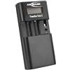 ANSMANN Powerline Vario X - Caricabatteria per fotocamera in batteria agli ioni di litio, LiPo, NiMH o 2 batterie mignon AA o 2 micro AAA, altezza regolabile del vano di ricarica