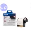 BROTHER ROTOLO continuo ETICHETTE ROSSO e NERO su BIANCO 62mm x 15.26mt ORIGINALE - DK-22251