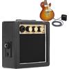 Denash Altoparlante per Chitarra, Amplificatore per Chitarra, Amplificatore per Chitarra PG-3 3W Altoparlante per Basso Portatile Elegante Basso Elettrico per Chitarra