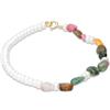MAYUMI Bracciale con tormalina e perle button