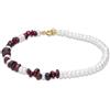 MAYUMI Bracciale in argento con perle button e granato