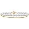 MAYUMI Bracciale in argento gold e perle goccia