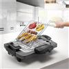 DeLonghi BQ60.X Griglia da tavolo con piastra girevole, potenza 1900 Watt