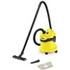 KÄRCHER WD 2 - Aspiratore Solidi-Liquidi, Capacità Vano Raccolta 12 l, Plastica Dura, 180 Air Watt, 1000 W, Due Tubi Rigidi d'Aspirazione, Due Bocchette, Filtro, Sacchetto, Tubo 1.9 m