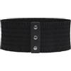Kawailay Cintura Elastica Larga da Donna Vintage Cinch Cintura con Bottoni a Pressione Corsetto Fascia in Vita per Abito - Nero