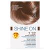 BioNike Shine On 7.32 Biondo Caramello tinta permanente capelli 75 ml + tubo 50 ml