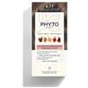 Phyto Color Kit 6,77 Marrone Chiaro Cappuccino Latte Rivelatore 50 Ml + Crema Colorante 50 Ml + Maschera Protettiva Colore 12 Ml