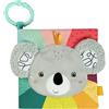 Fehn libro di stoffa koala - Libro tattile con motivi animali: da toccare, afferrare e ammirare - da appendere al passeggino e al seggiolino auto - per neonati e bambini piccoli dai 3 mesi in su