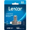 Lexar Pendrive 32GB Lexar D400 USB 3.1 + Type C Argento [933310]