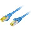 Lanberg Cavo patch Lanberg PCF6A-10CU-0025-B Cat6a S/FTP RJ-45 a RJ-45 0.25m Blu [AKLAGKSP6000236]