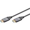 Goobay Cavo HDMI Goobay ottico ibrido 2m 8K/60Hz Nero/Grigio [76275]