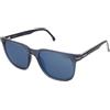 Carrera Carrera 300/S PJP/XT | Occhiali da Sole Graduati o Non Graduati | Prova Online | Unisex | Plastica | Quadrati | Blu, Trasparente | Adrialenti