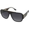 Marc Jacobs Marc 756/S 1EI/9O | Occhiali da Sole Graduati o Non Graduati | Prova Online | Plastica | Rettangolari | Nero | Adrialenti