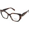Prada PR 18WV 07R1O1 | Occhiali da Vista Graduati | Prova Online | Plastica | Quadrati | Marrone, Trasparente, Havana | Adrialenti