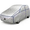 GEV telo antigrandine uv protect l- Copertura Totale Impermeabile con Protezione da Grandine, Raggi UV e Graffi - Per Tetto, Parabrezza, Cofano, Finestrini e Baule 475 * 117,5 * 175cm