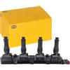 HELLA 5DA 358 000-201 Bobina d'accensione - 12V - 6a... poli - con cappuccio candela accensione - avvitato