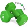Yes4All Set Manubri Palestra in Neoprene Esagonale - Coppia di Pesi Palestra in Casa, Dumbbells Set