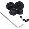 RiToEasysports Ingranaggi a Pignone RC, Set di Ingranaggi a Pignone RC da 3,175mm per TT01 TT02 TB02 TA05 RC Auto Universale 18T 19T 23T 24T in Acciaio Ingranaggio Motore RC