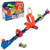 T-Racers Mix 'N Race Volcanosaurus Traccia per Auto Giocattolo, Contiene 1 Trigger, 3 Tracce, 1 Auto Esclusiva Nitro Rex e 4 Acrobazie