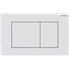 Geberit Placca Geberit Sigma40 Square Inox Bianco Opaco Doppio Tasto | 115.629.JT.1 Inox bianco opaco