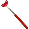 JRSHIRLEYLTD Portatile allungabile torna, manina grattaschiena, gratta schiena mano allungabile, in acciaio inox, rosso, per casa, viaggio, ufficio, uso quotidiano