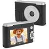 Plyisty Fotocamera Digitale da 2,4 Pollici, Piccola Fotocamera da Viaggio Compatta 4K 48MP, Zoom Digitale 16X, Fotocamera per Bambini, Messa a Fuoco Automatica, Regali per Bambini, (BLACK)