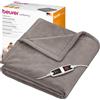 beurer Coperta riscaldata Beurer HD 150 XXL, coperta elettrica riscaldata con spegnimento automatico, 200 x 150 cm, 6 impostazioni di temperatura, lavabile in lavatrice, coperta accogliente, tortora