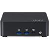 MSI Cubi NUC AI 1UMG-073AT, 16 GB di RAM, 512 GB SSD, sistema operativo Windows 10 preinstallato