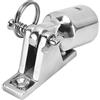VBESTLIFE Bimini Montaggio Raccorderia 316 Acciaio Inox Cerniera Coperta | Adatto per palo da 7 8 pollici di diametro, cerniera del ponte a 90 gradi con anello, acciaio inossidabile marino 316,