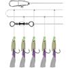 JOINPAYA 2 Corde Amo Luminoso per Pesca 5 Ganci in Acciaio al Carbonio | Design 5 in 1 Orientato in Ogni Direzione, Lancio Preciso, Resistente alla Ruggine, per Appassionati